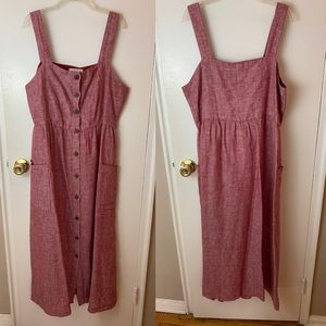 Rachel Zoe linen button down dress